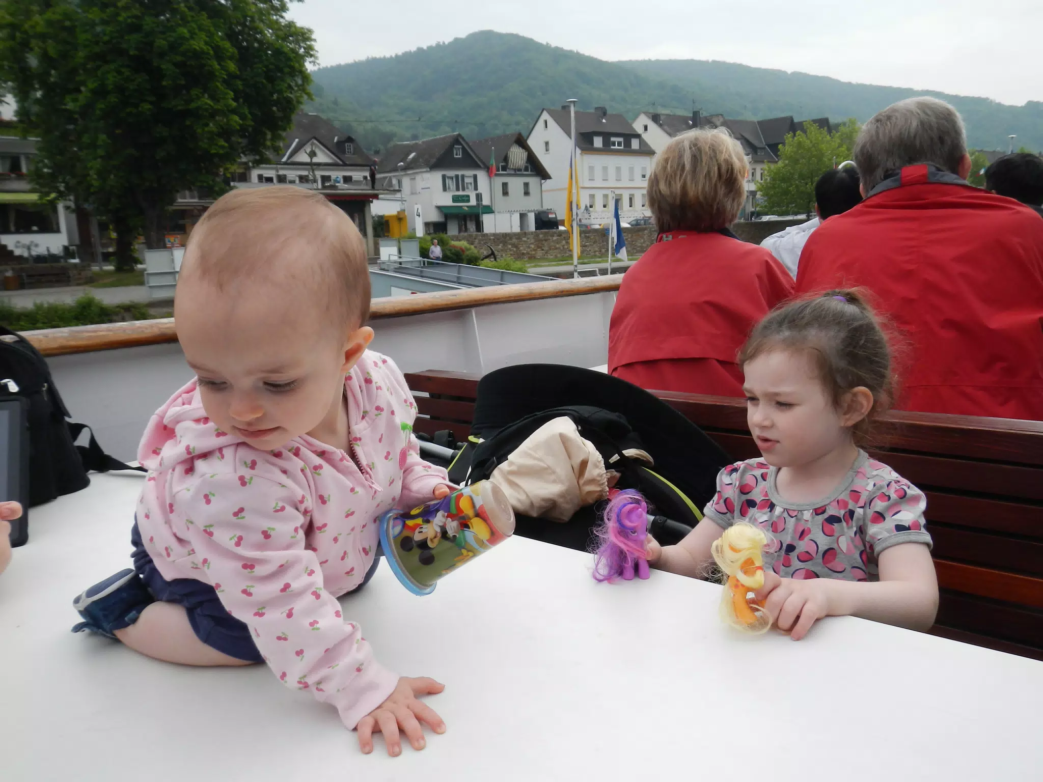 Luciana and Liesl on a Rhine Cruise