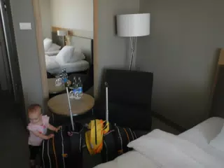 Luciana with the Luggage