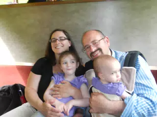 The Millers Riding the Cog Railroad