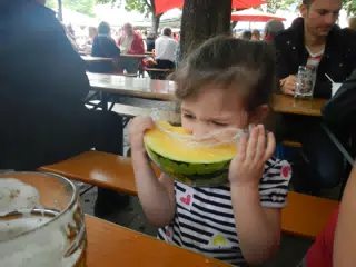 Liesl with Yellow Watermelon