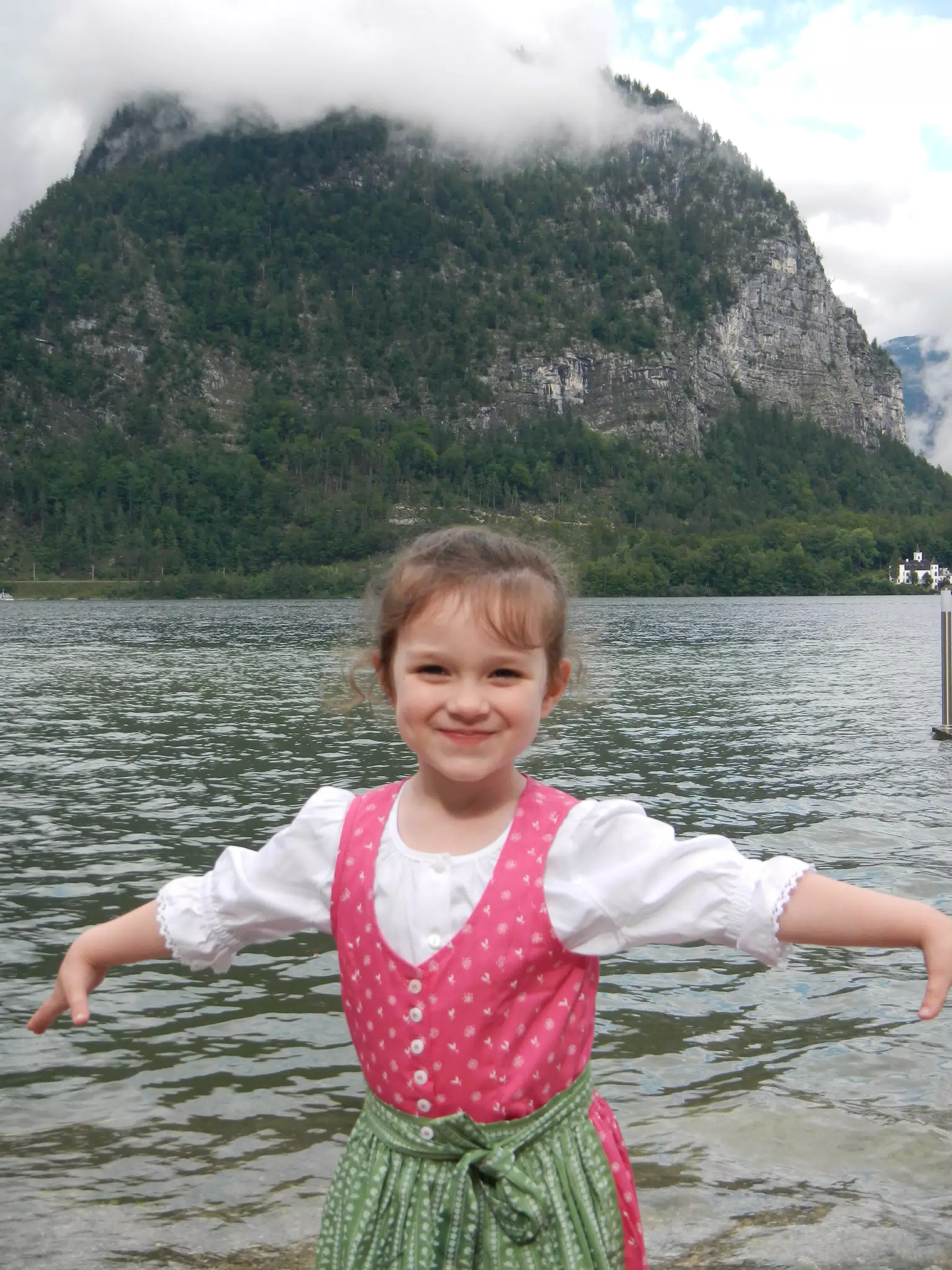 Liesl in Dirndl by the Lake