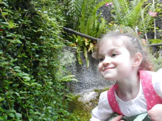Liesl Smiling in Dirndl in Hallstatt Austria