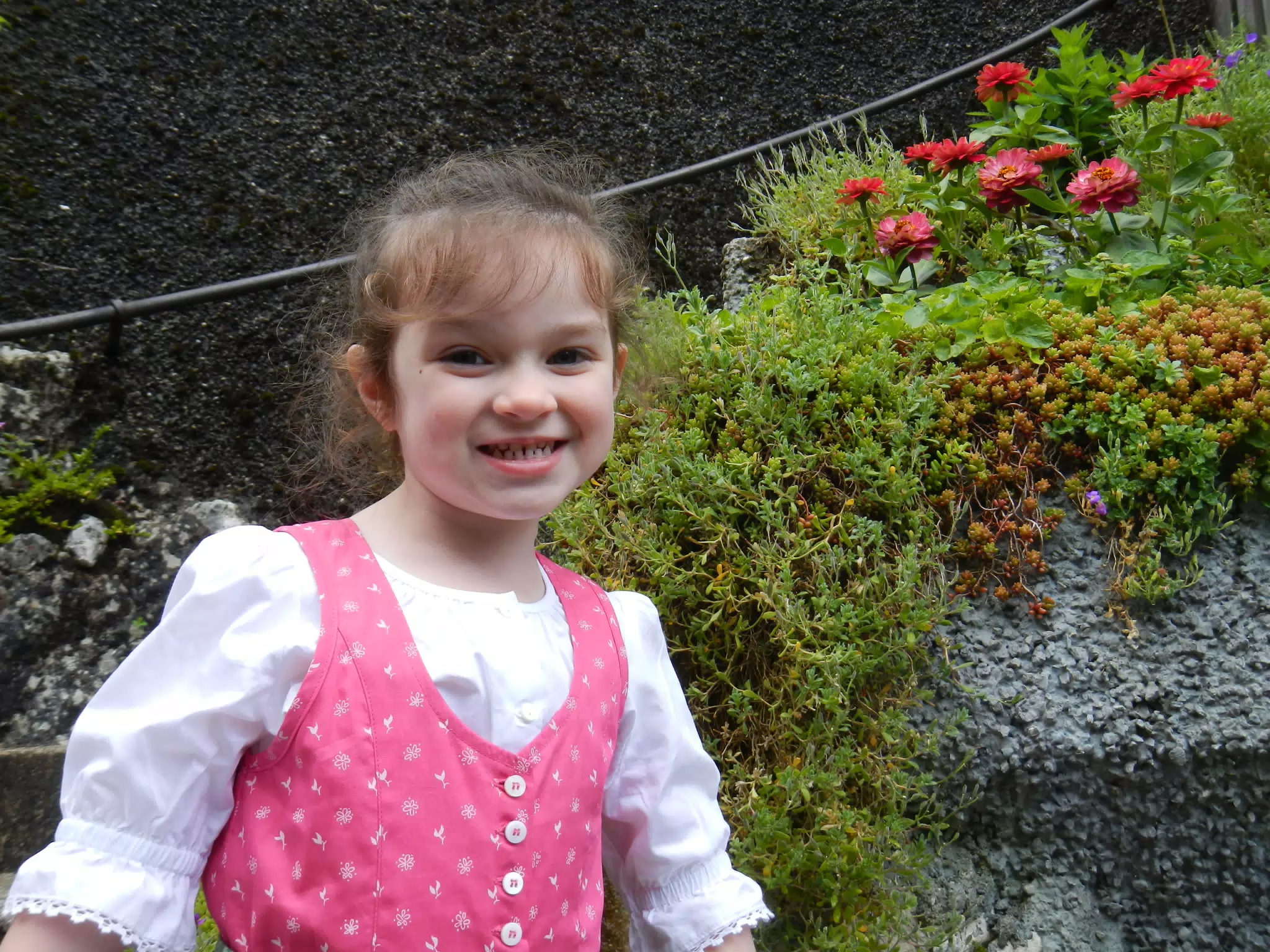 Liesl in Dirndl in Hallstatt Austria