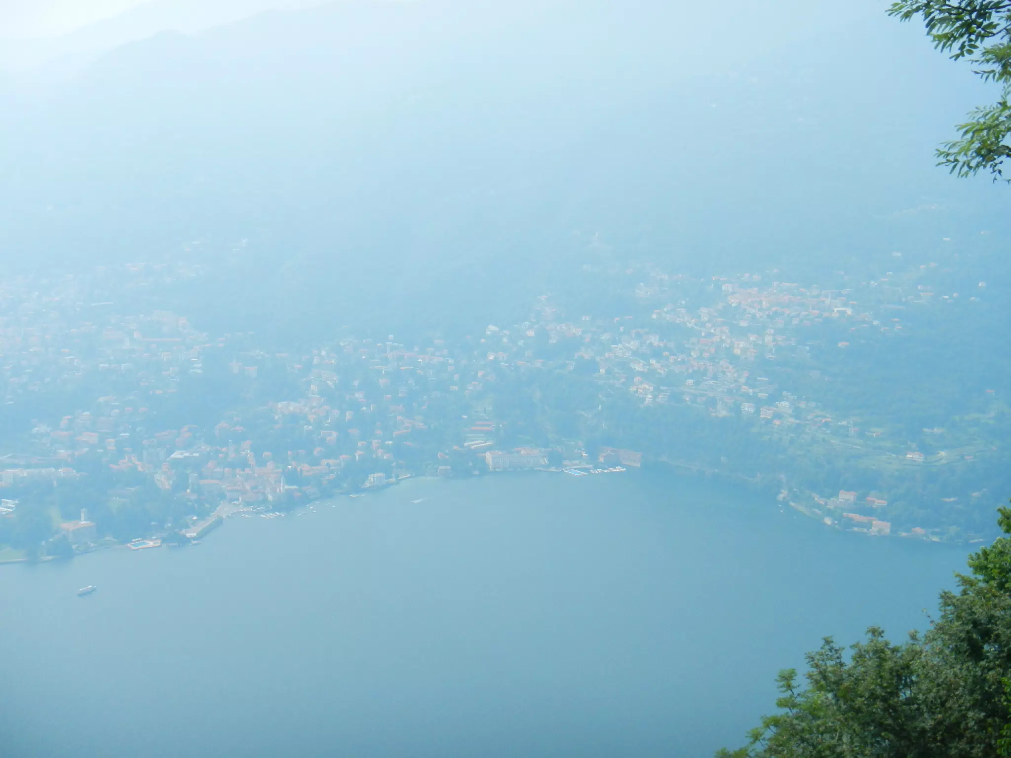 View from San Maurizio Lighthouse Near Como, Lombardi, Italy