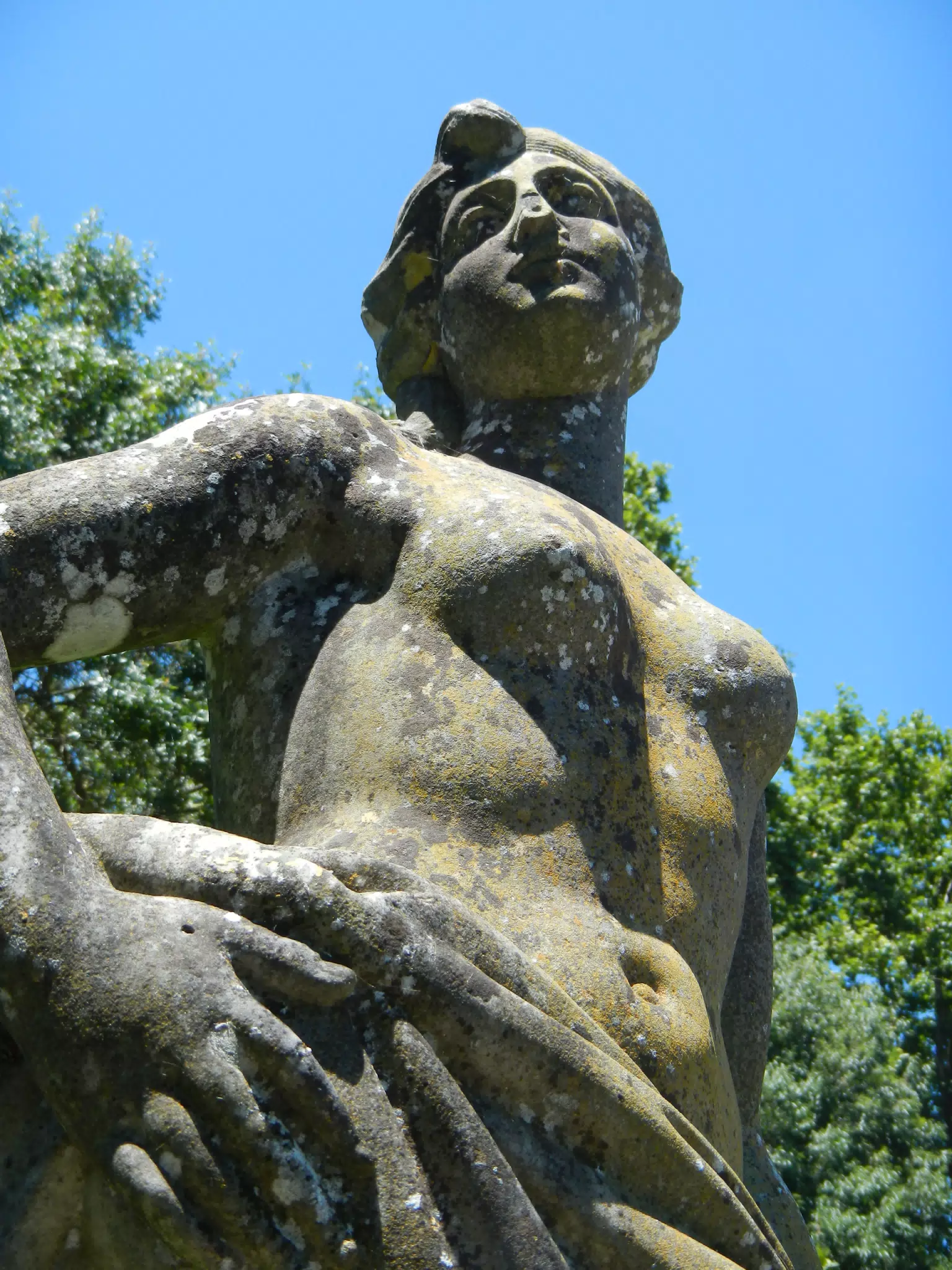 Statue in Formal Gardens at Lisbon Zoo