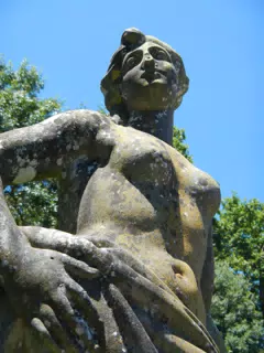 Statue in Formal Gardens at Lisbon Zoo