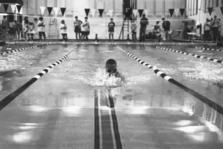 Josh Relyea Breast Stroke in Section V Sectionals 1993