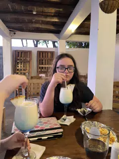Luciana with Piña Colada at Desperados