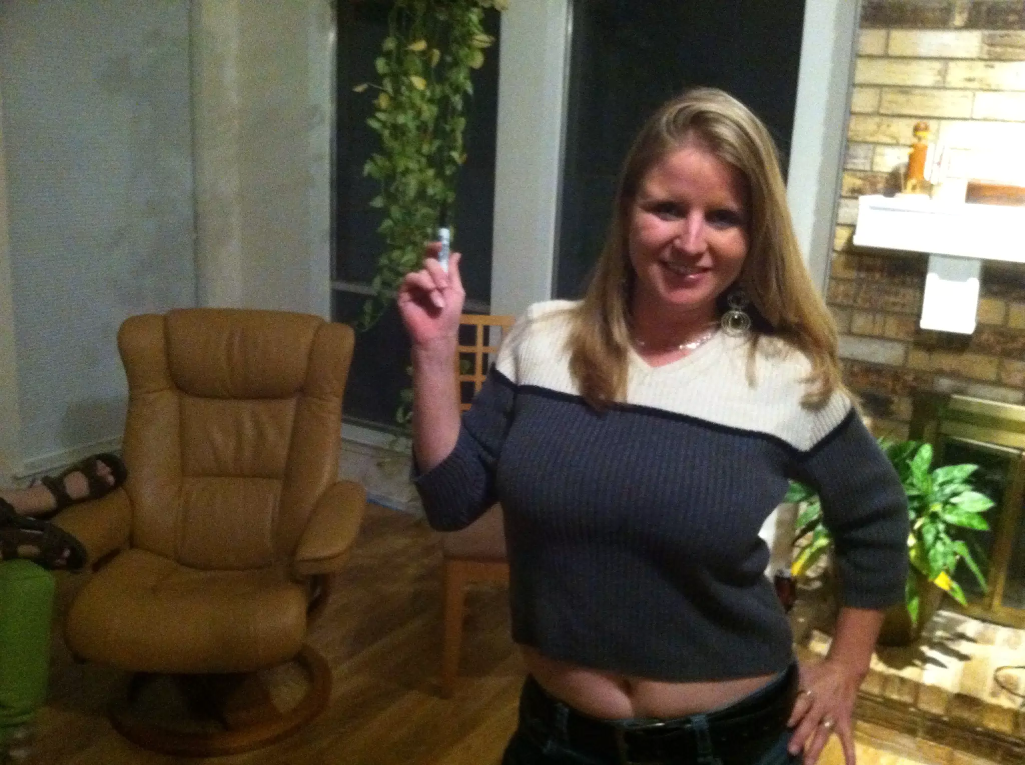 Kim with "the Marker"