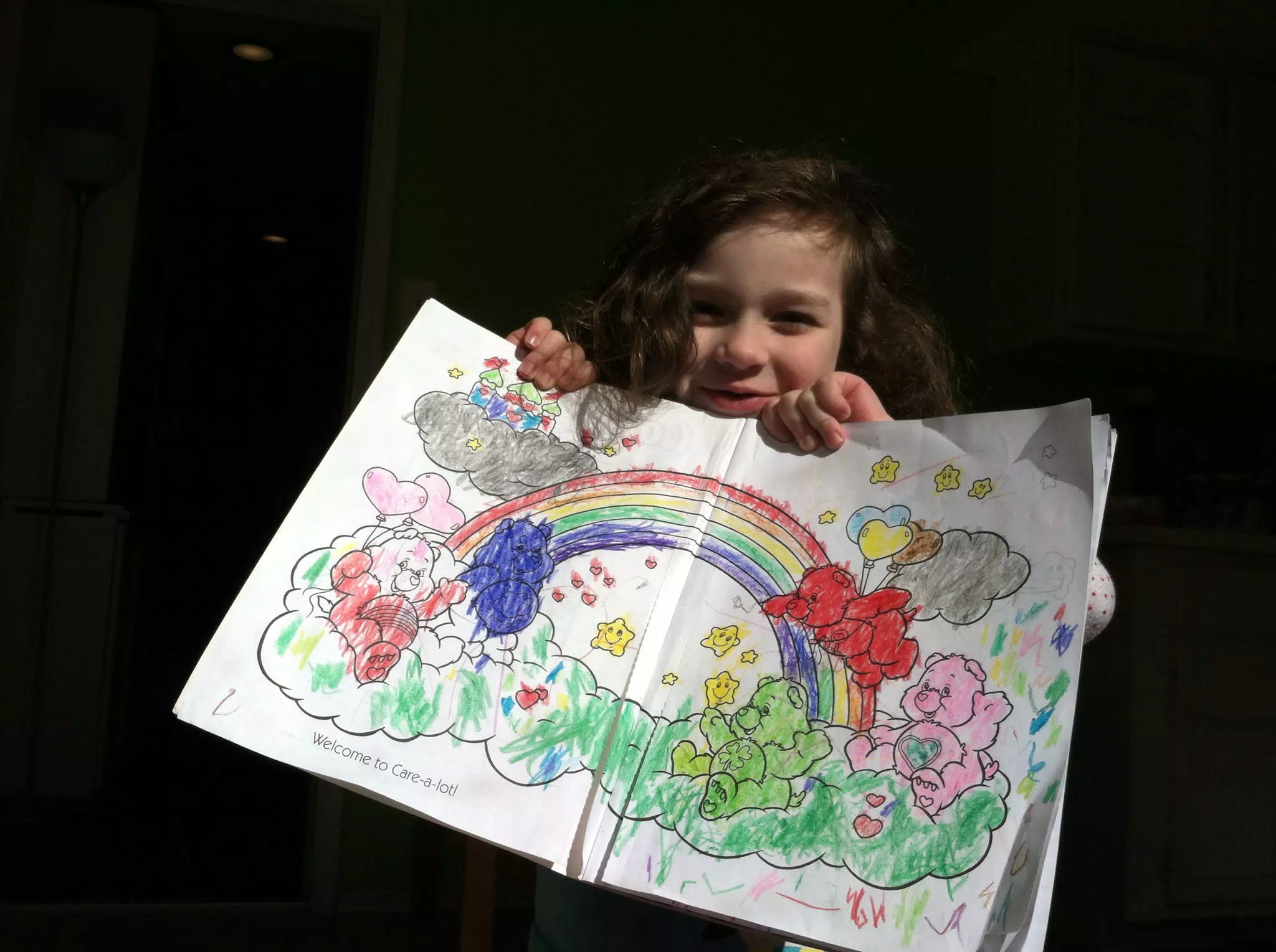 Liesl Showing Off Her Coloring