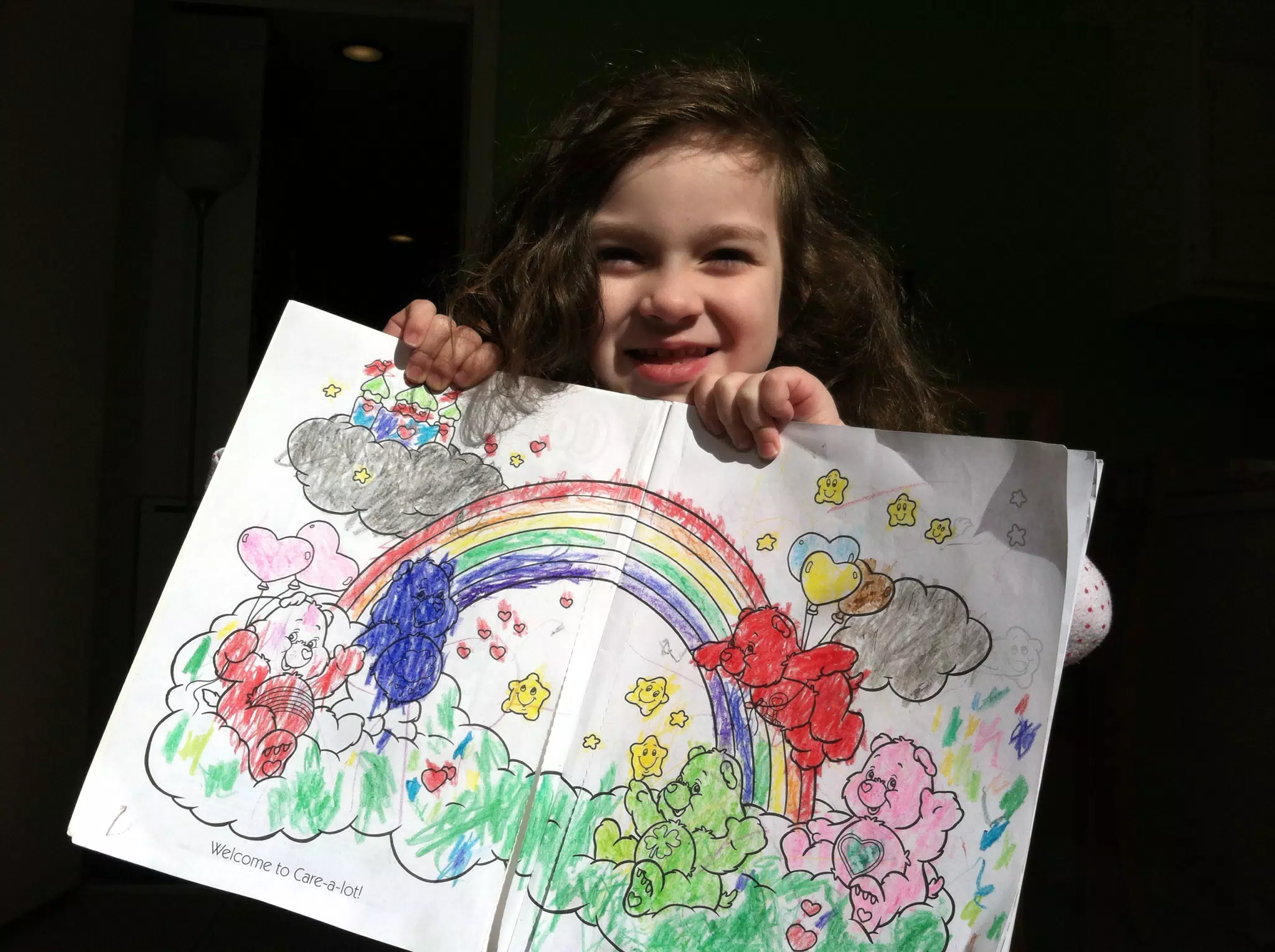 Liesl Showing Off Her Coloring