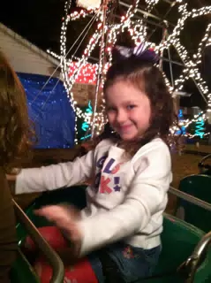 Liesl on Train Ride