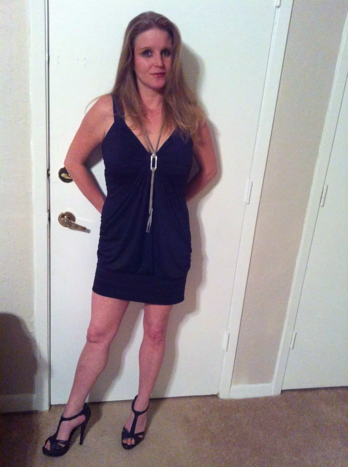 Kim in Black Dress
