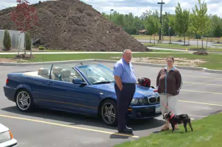 Tom Miller, Dominica Miller and Oreo in Amherst, NY