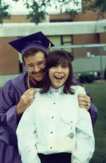 Scott Alan Miller and Mary Johnston at York Central School Graduation, 1994