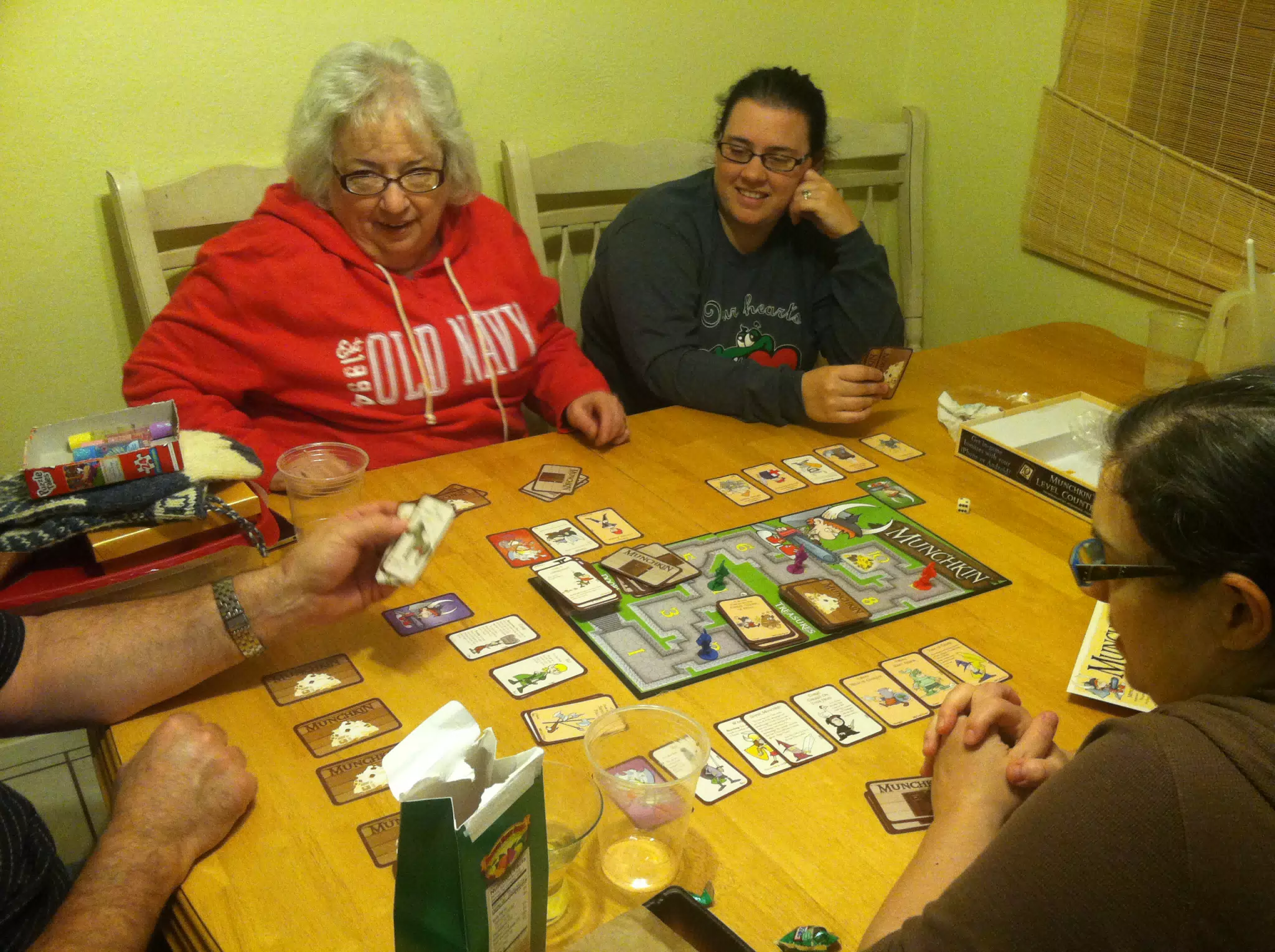 Family Playing Munchkin