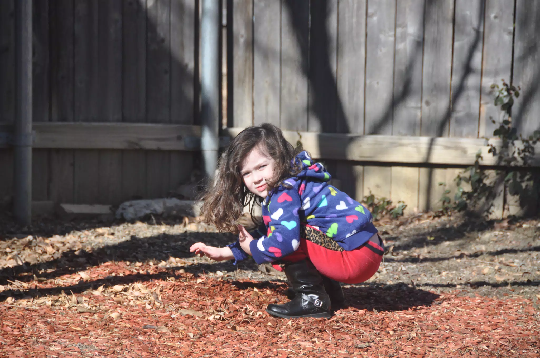 Liesl in the Mulch