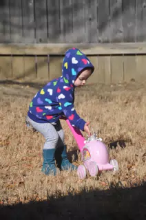 Luciana and Her New Bubble Blower