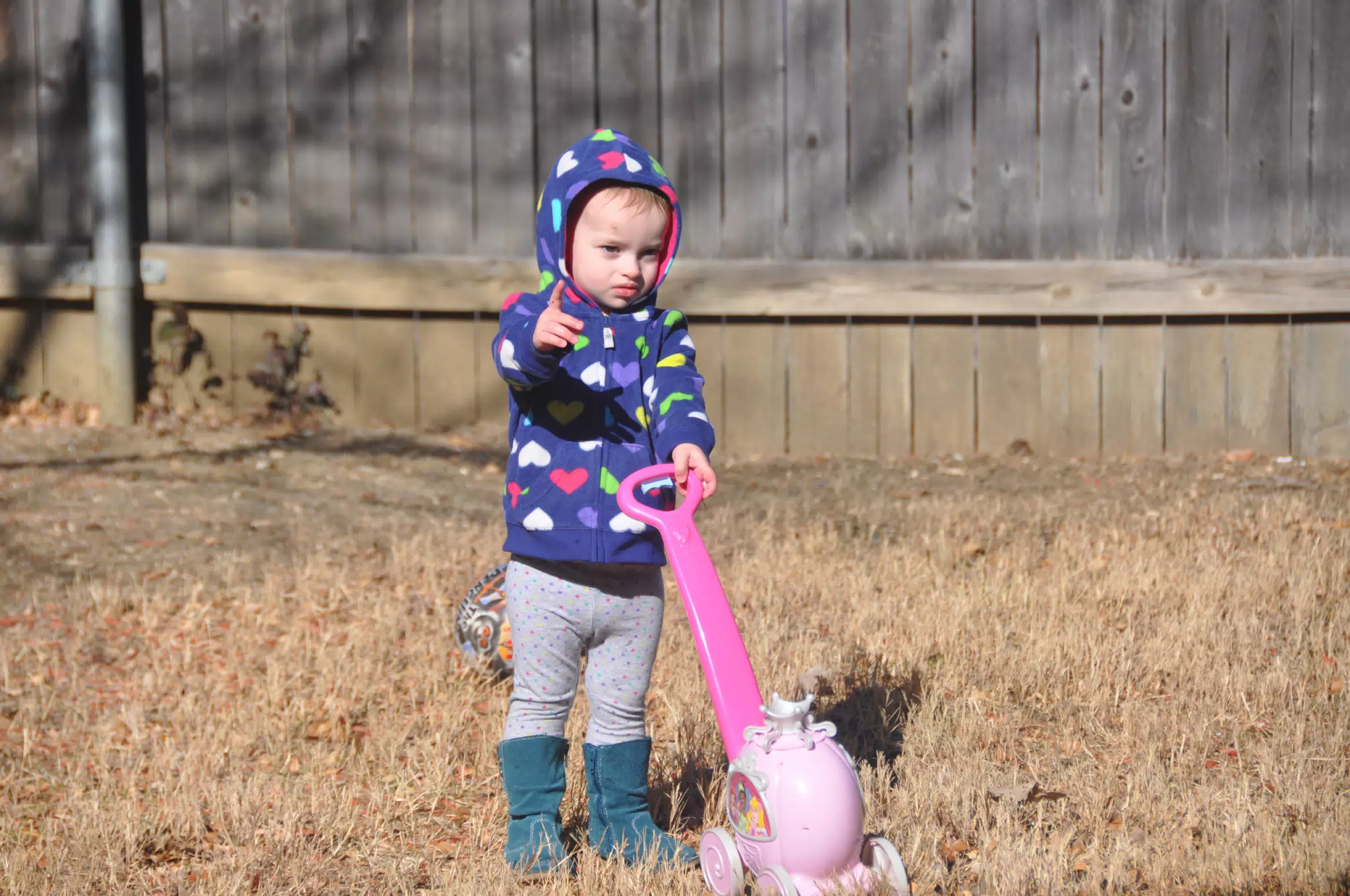 Luciana in the Yard