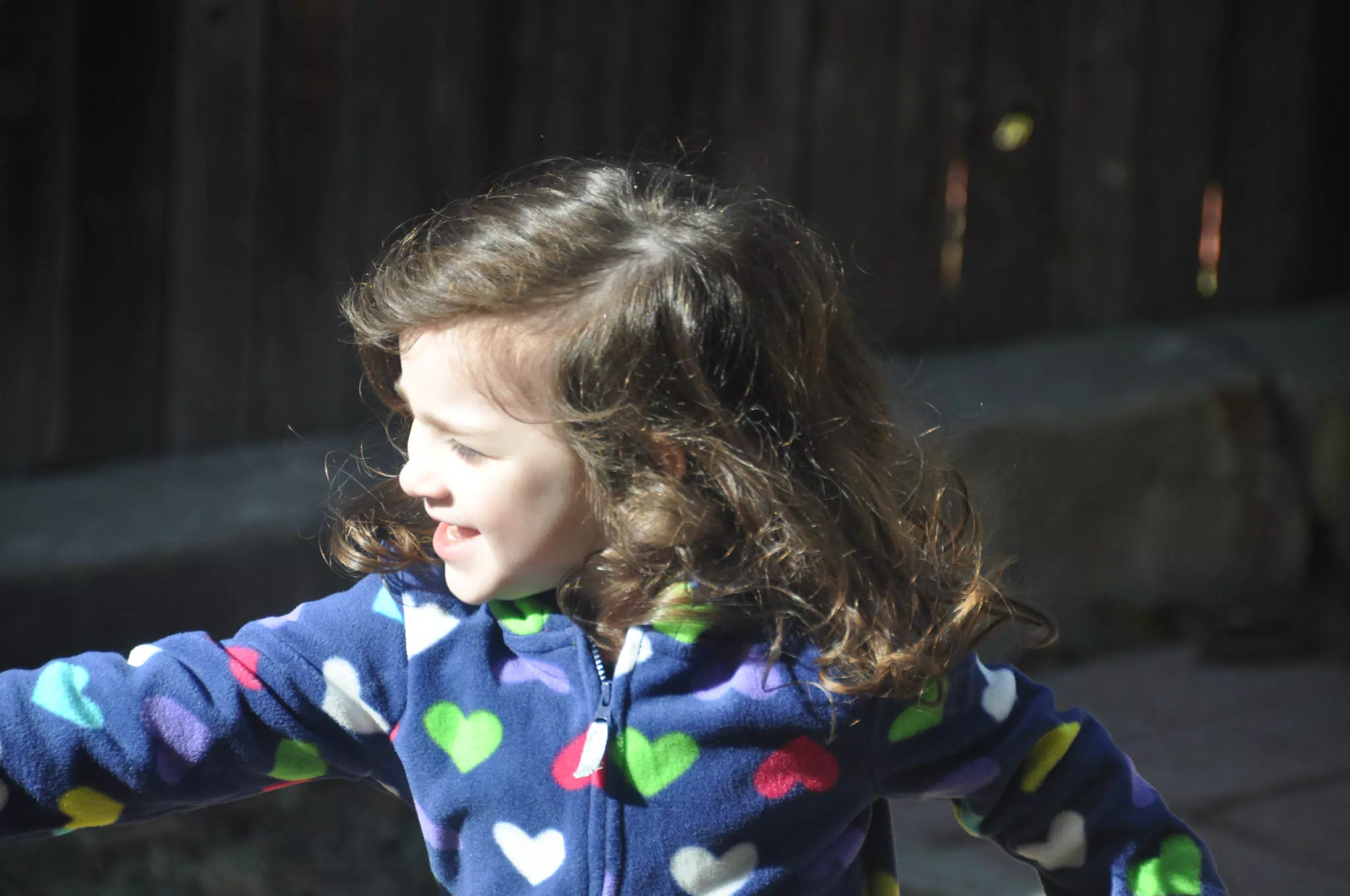 Liesl in the Yard