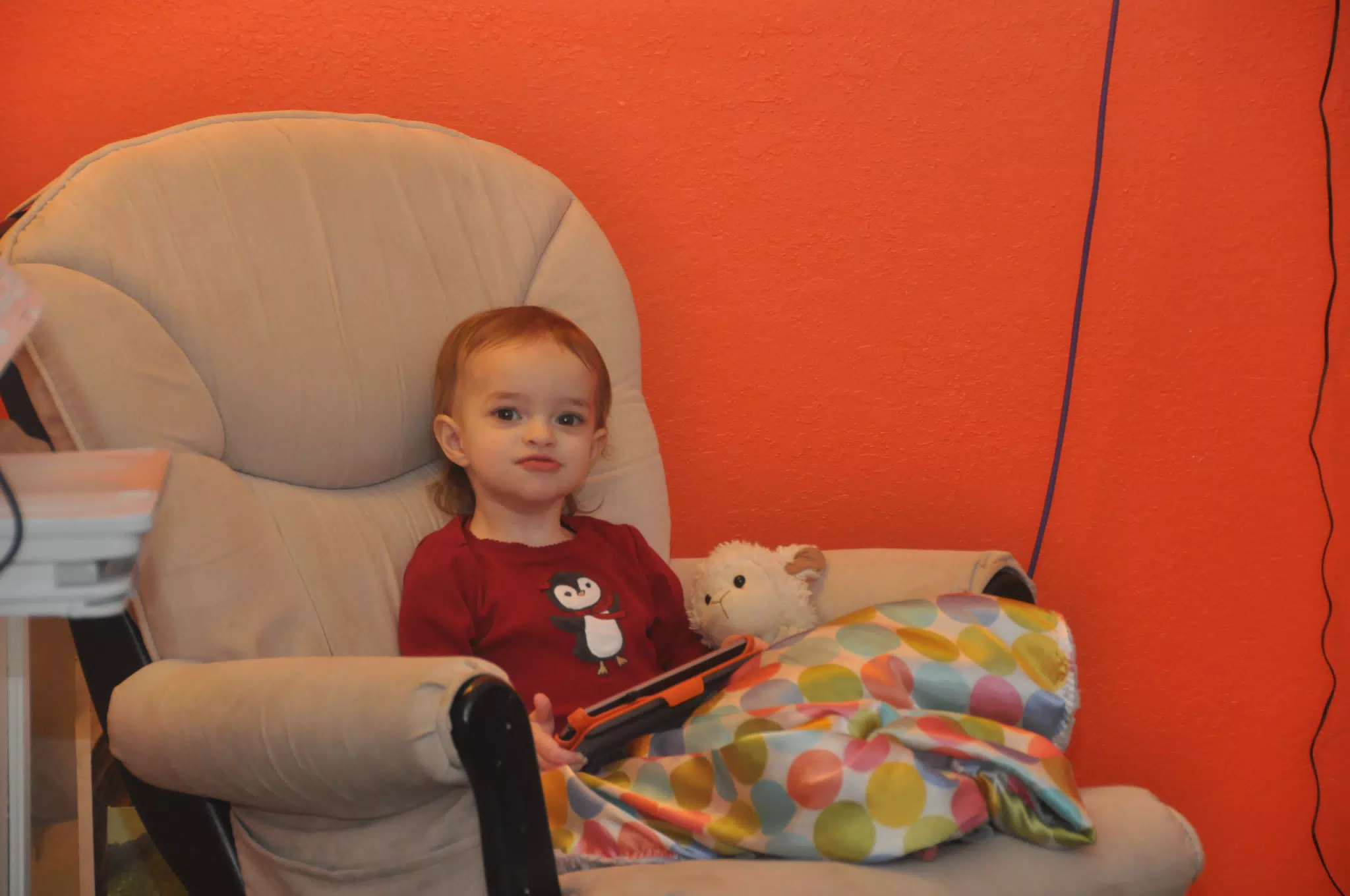 Ciana in Rocking Chair in My Office