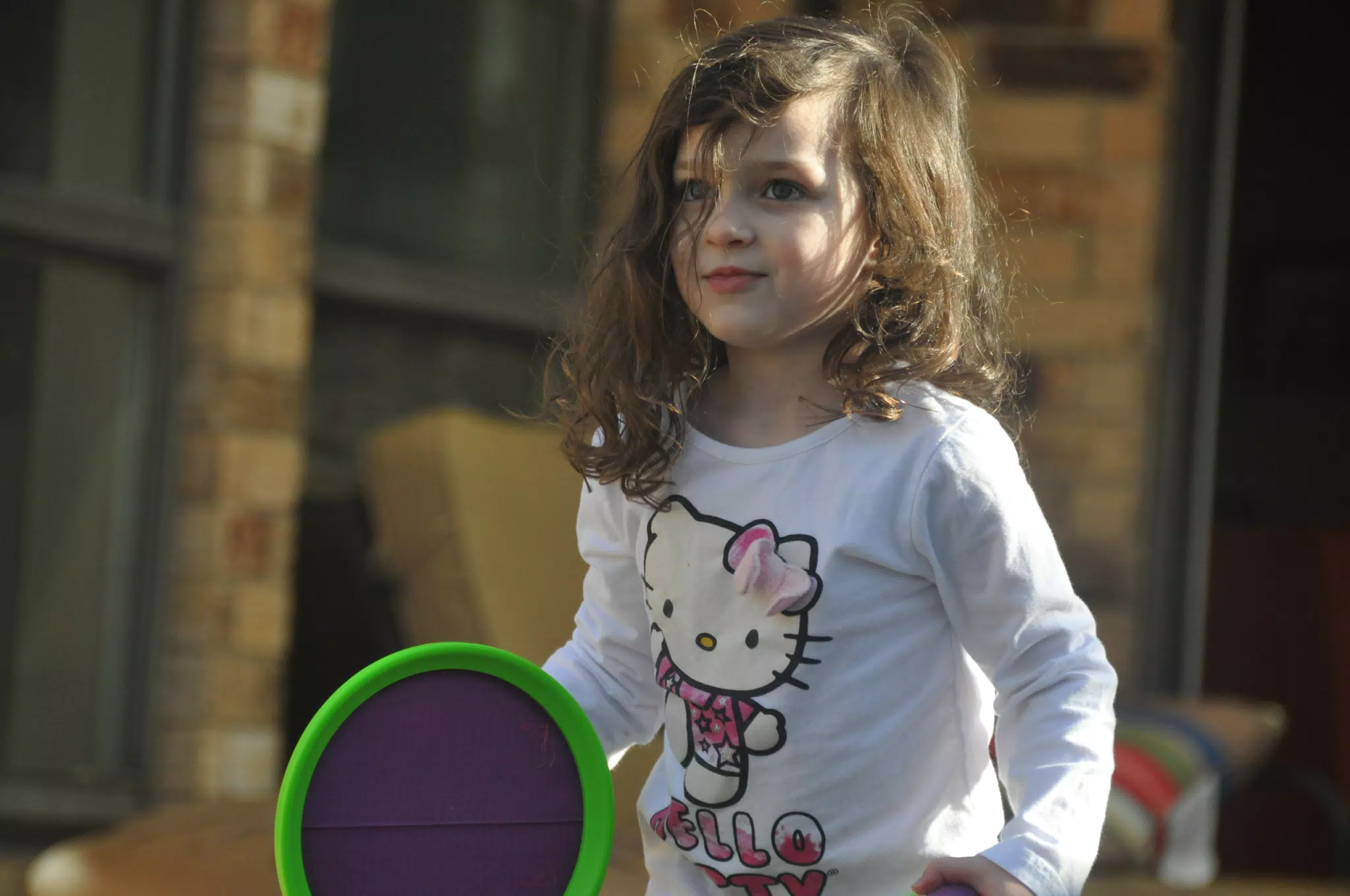 Liesl Playing Catch with Grandpa