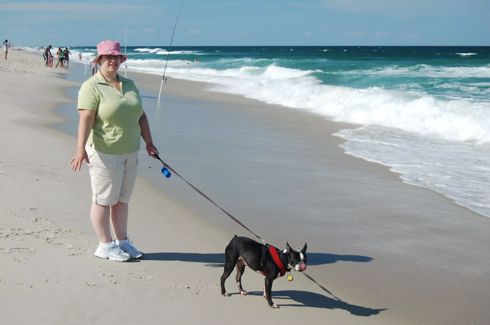 Oreo and Dominica on the Jersey Shore