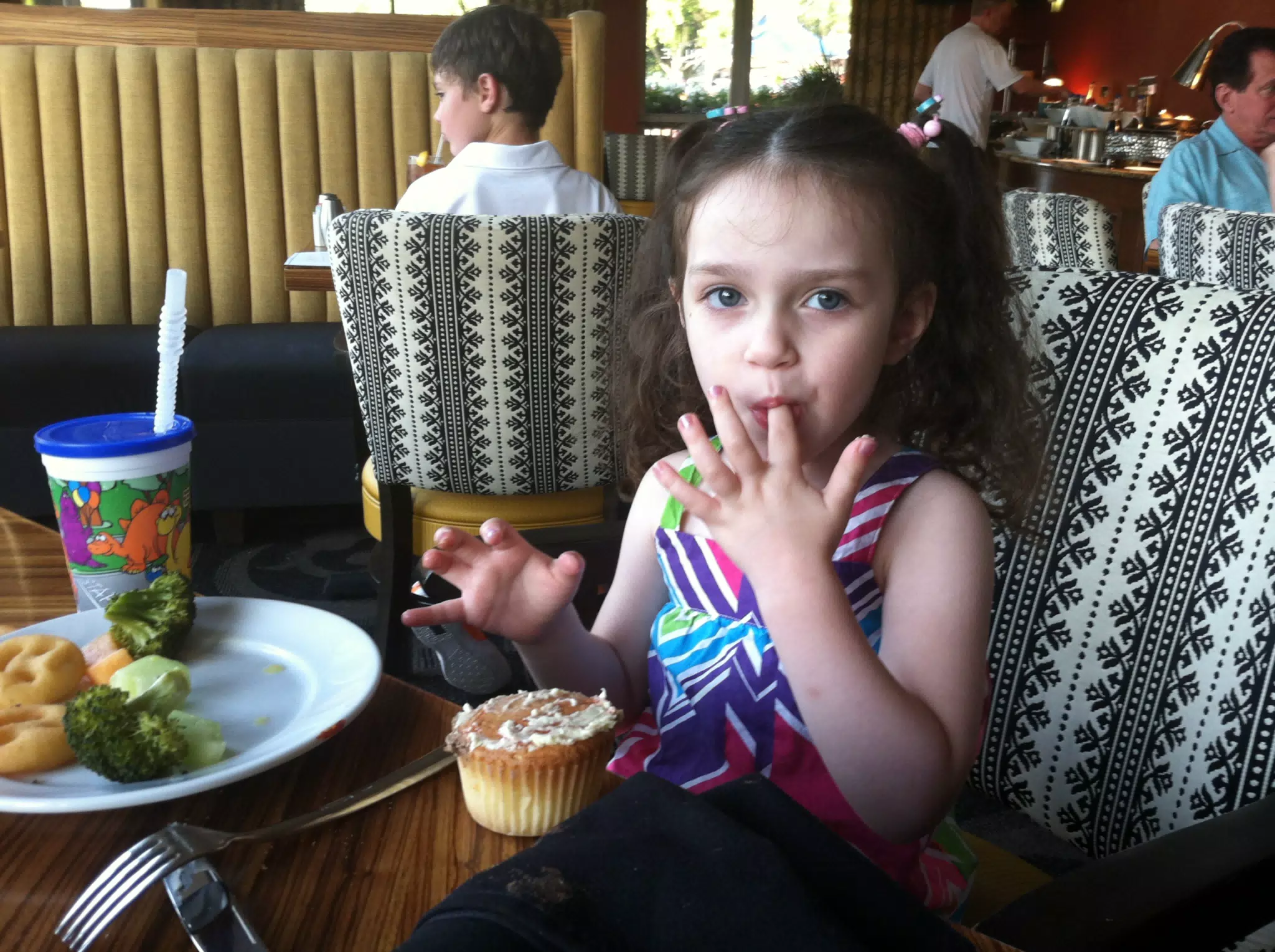 Liesl with Cupcake