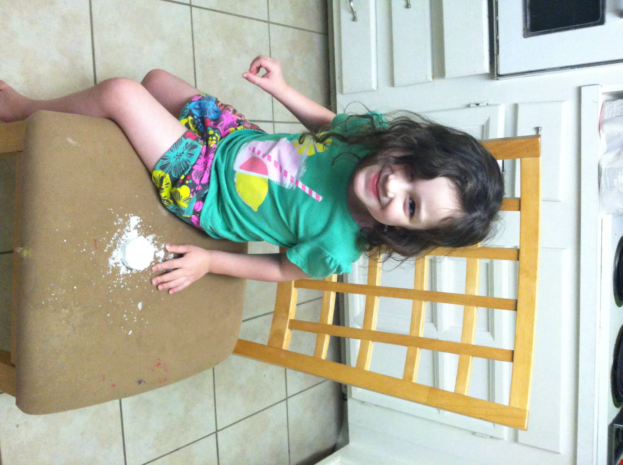 Liesl Making Fake Snow