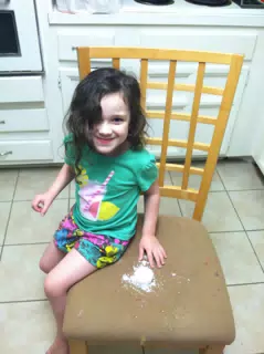 Liesl Making Fake Snow