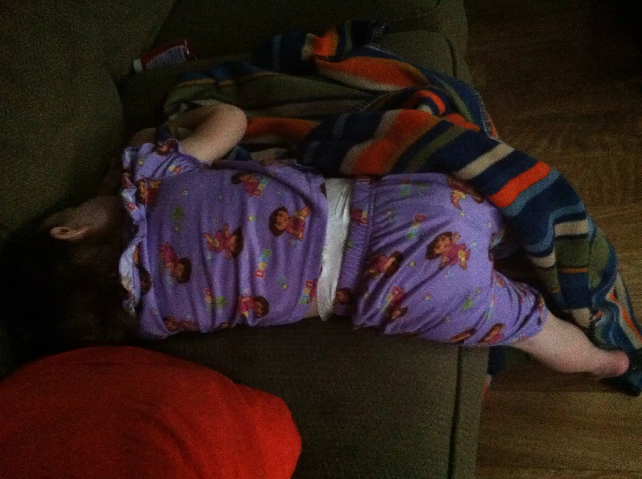 Ciana Passed Out on Couch