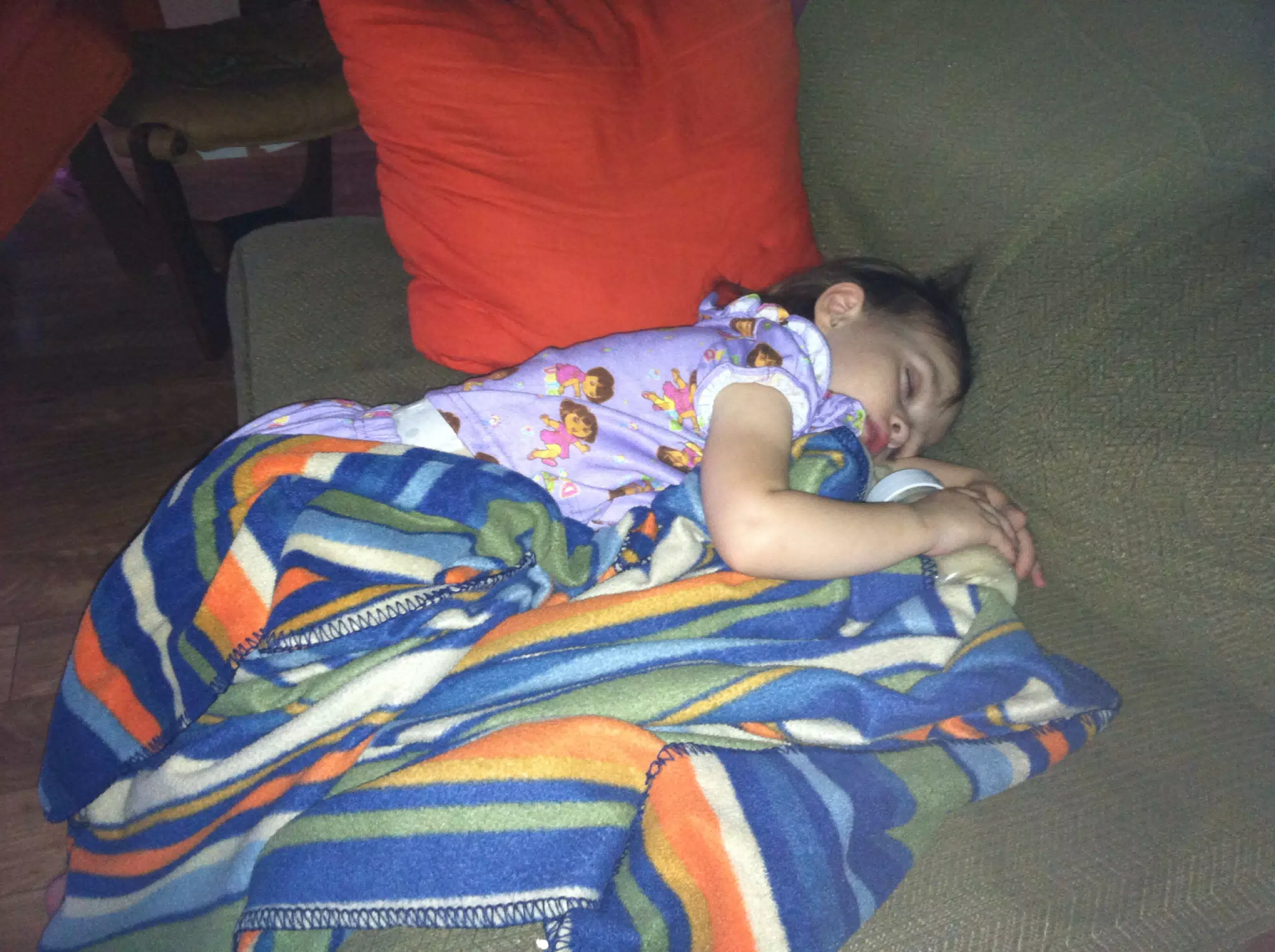 Ciana Passed Out on Couch