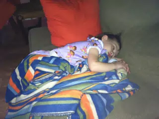 Ciana Passed Out on Couch