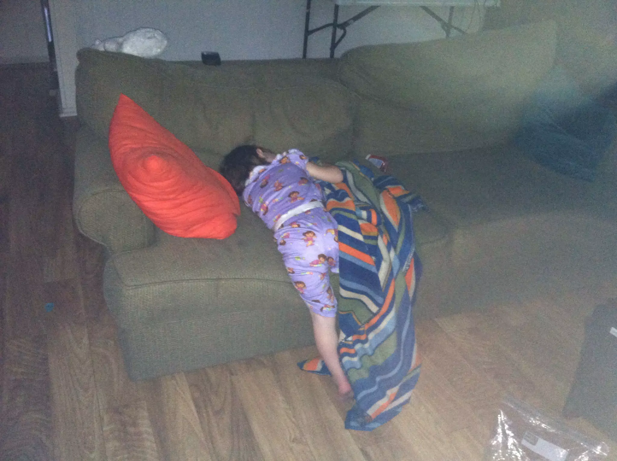 Ciana Passed Out on Couch