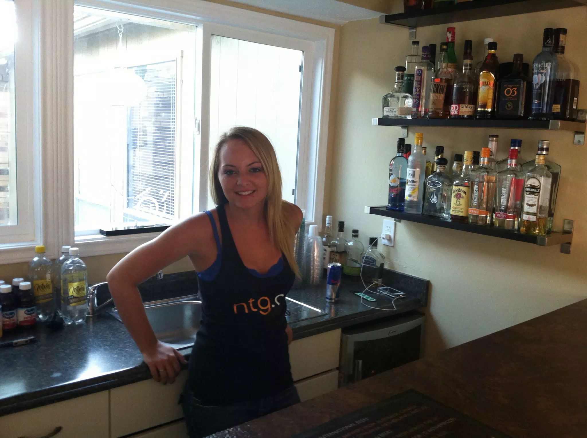 Allie Working the SpiceCorps Bar