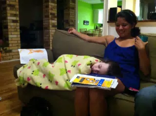 Liesl Asleep During D&D