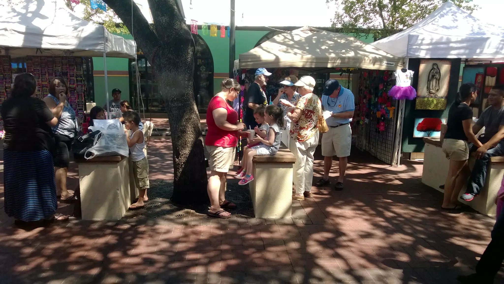 The Girls Eating a "Cup of Corn" in San Antonio