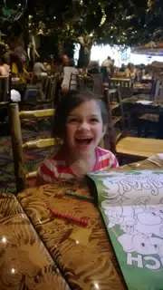 Liesl at the Rainforest Cafe