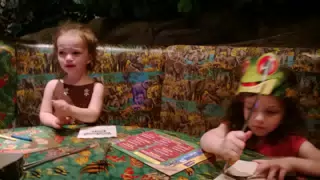 Luciana and Liesl at the Rainforest Cafe in Grapevine