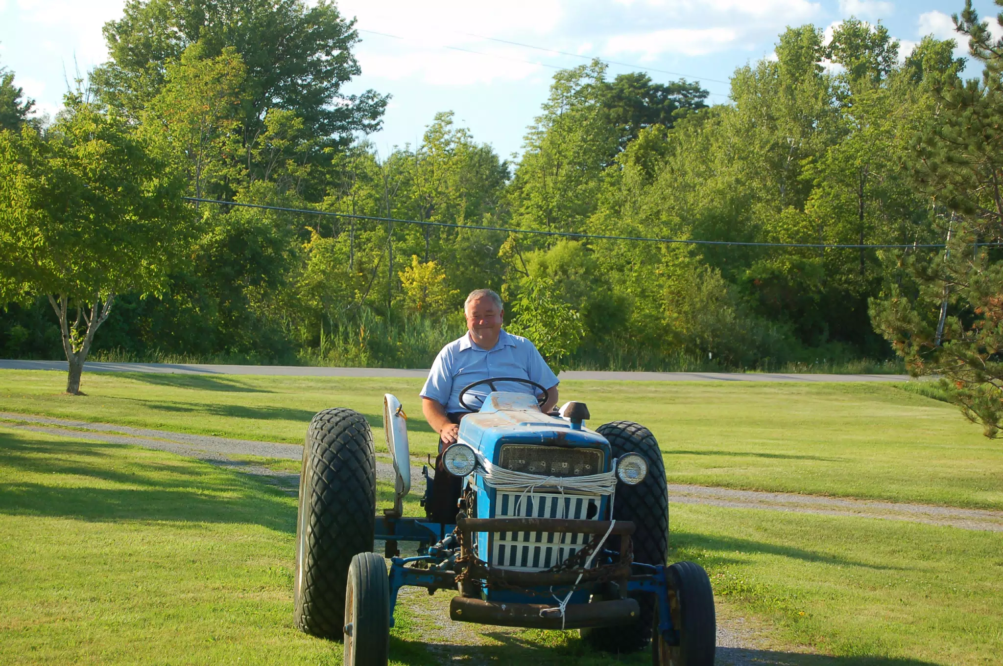 Tom Miller on Tractor