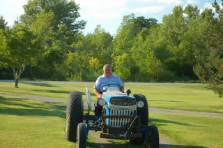 Tom Miller on Tractor