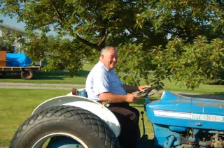 Tom Miller on Tractor
