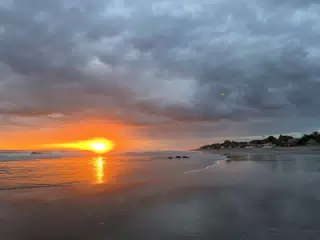 Sunset in Las Penitas from Simple Beach Lodge