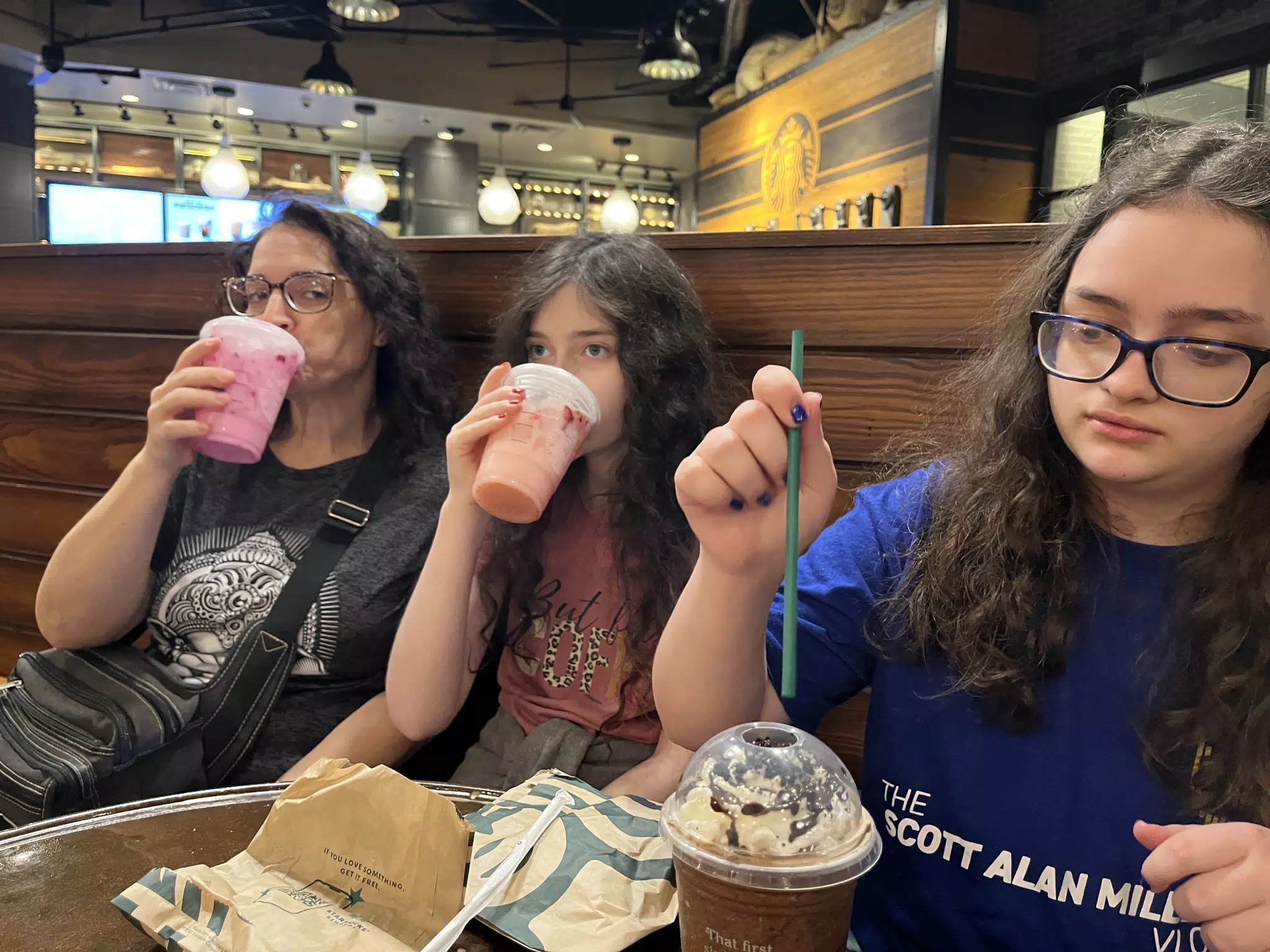 Family at Starbucks Universal Studios